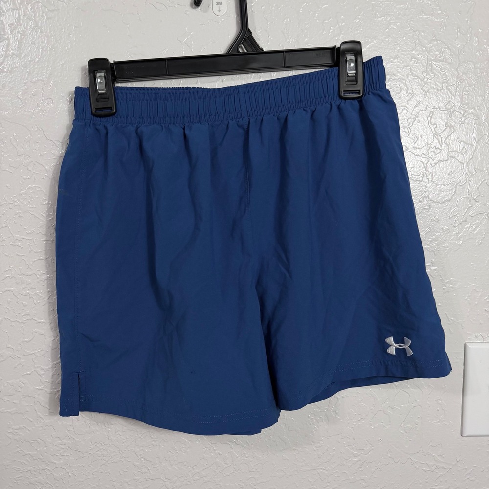 Under Armour Mens Loose Fit Athletic Running Shorts Blue Small SM/P